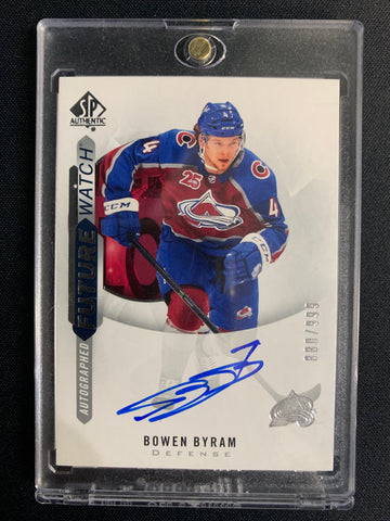 2020-21 UD SP AUTHENTIC HOCKEY #197 COLORADO AVALANCHE - BOWEN BYRAM FUTURE WATCH AUTO NUMBERED 880/999 - READY TO GRADE!