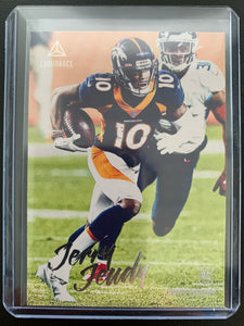 2020 PANINI CHRONICLES LUMINANCE FOOTBALL #205 DENVER BRONCOS - JERRY JEUDY LUMINANCE ROOKIE CARD