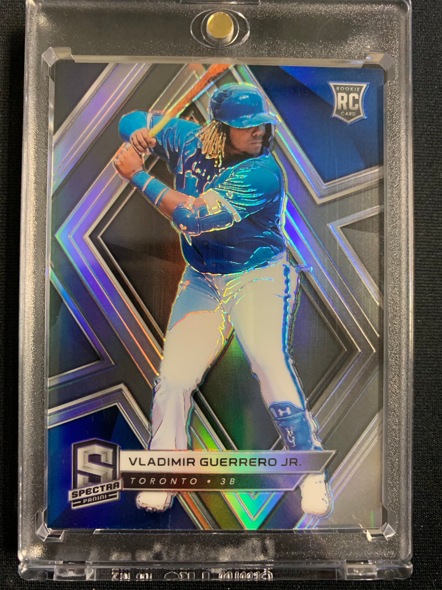 2019 PANINI SPECTRA BASEBALL #95 TORONTO BLUE JAYS - VLADIMIR GUERRERO SPECTRA SILVER PRIZM ROOKIE CARD