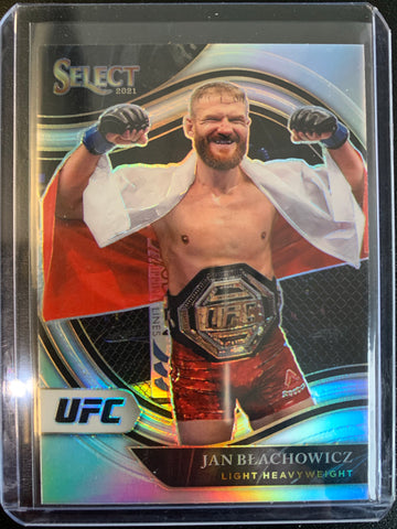 2021 PANINI SELECT UFC # 225 - JAN BLACHOWICZ OCTAGONSIDE SILVER PRIZM