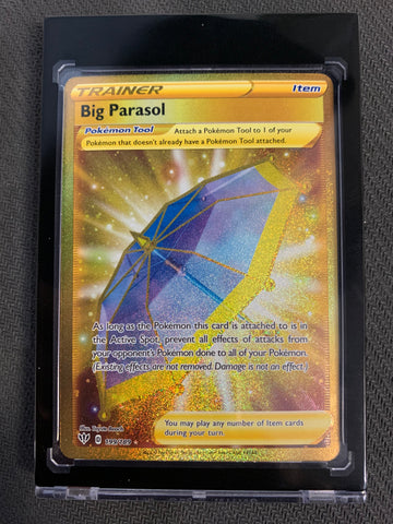 2020 POKEMON SW&SH DARKNESS ABLAZE - BIG PARASOL GOLD SECRET RARE 199/189 - PACK FRESH!