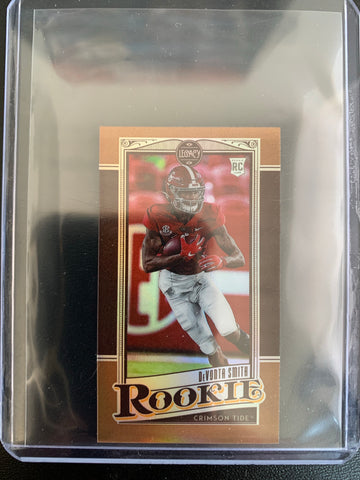 2021 PANINI LEGACY FOOTBALL #149 PHILADELPHIA EAGLES - DEVONTA SMITH MINI ROOKIE CARD NUMBERED 021/100