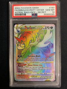 2022 POKEMON ASTRAL RADIANCE HISUIAN SAMUROTT VSTAR SECRET RAINBOW RAR Mint Sports Cards & Collectibles 2022 POKEMON ASTRAL RADIANCE HISUIAN SAMUROTT VSTAR SECRET RAINBOW RAR Mint Sports Cards & Collectibles