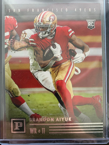 2020 PANINI CHRONICLES PANINI FOOTBALL #PA-17 SAN FRANCISCO 49ERS - BRANDON AIYUK ROOKIE CARD