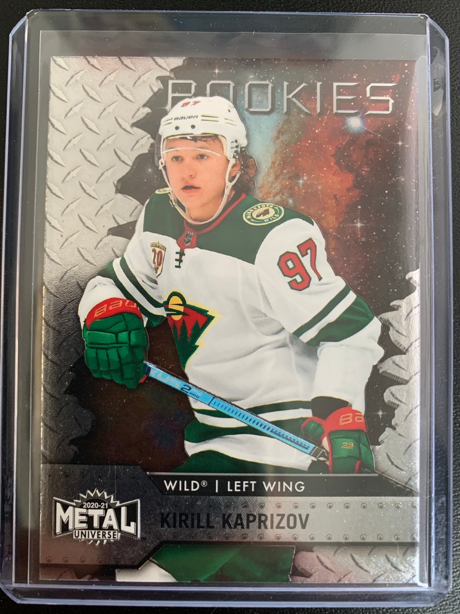 2020-21 UD SKYBOX METAL UNIVERSE HOCKEY #125 MINNESOTA WILD - KIRILL KAPRIZOV BASE ROOKIE CARD