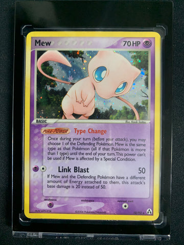 2006 POKEMON EX LEGEND MAKER - MEW ULTRA RARE HOLO 10/92