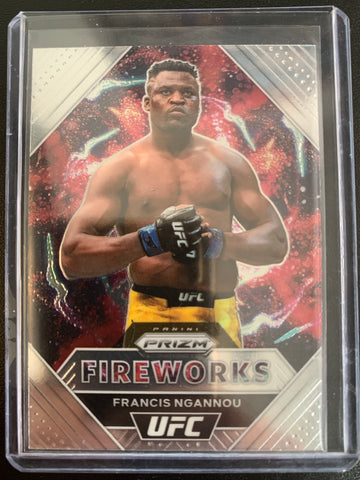 2021 PANINI PRIZM UFC # 12 - FRANCIS NGANNOU PRIZM FIREWORKS