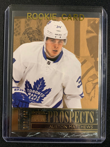 2016-17 UD FLEER SHOWCASE HOCKEY #S30 TORONTO MAPLE LEAFS - AUSTON MATTHEWS SKYBOX PREMIUM PROSPECTS ROOKIE CARD NUMBERED 072/499