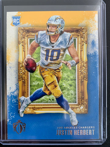 2020 PANINI CHRONICLES GRIDIRON KINGS FOOTBALL #GK-3 LOS ANGELES CHARGERS - JUSTIN HERBERT ROOKIE CARD