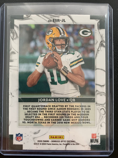 2020 PANINI DONRUSS OPTIC FOOTBALL #ESR-JL GREEN BAY PACKERS - JORDAN LOVE OPTIC ELITE SERIES ROOKIE CARD