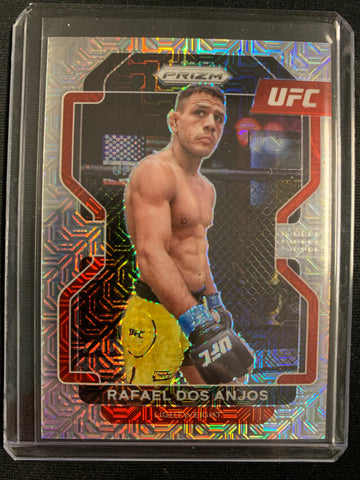 2022 PANINI PRIZM UFC # 200 - RAFAEL DOS ANJOS SILVER MOJO PRIZM NUMBERED 20/25