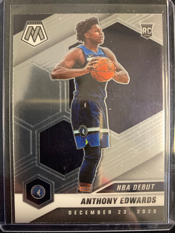 2020-2021 PANINI MOSAIC NBA BASKETBALL #261 MINNESOTA TIMBERWOLVES - ANTHONY EDWARDS MOSAIC BASE NBA DEBUT ROOKIE CARD