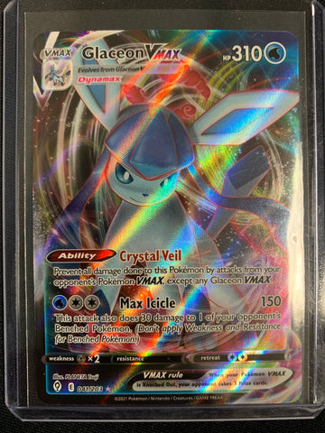 POKEMON SW&SH EVOLVING SKIES -  GLACEON VMAX ULTRA RARE 041/203