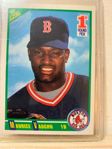 1990-91 SCORE BASEBALL #675 - MO VAUGHN ROOKIE CARD RAW