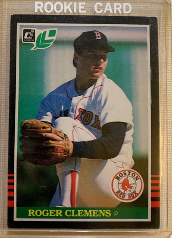 1985-86 LEAF DONRUSS BASEBALL #99 BOSTON RED SOX - ROGER CLEMENS ROOKIE CARD RAW