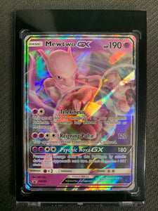 2019 POKEMON DETECTIVE PIKACHU COLLECTION - MEWTWO GX ULTRA RARE BLACK STAR PROMO SM196 - MINT