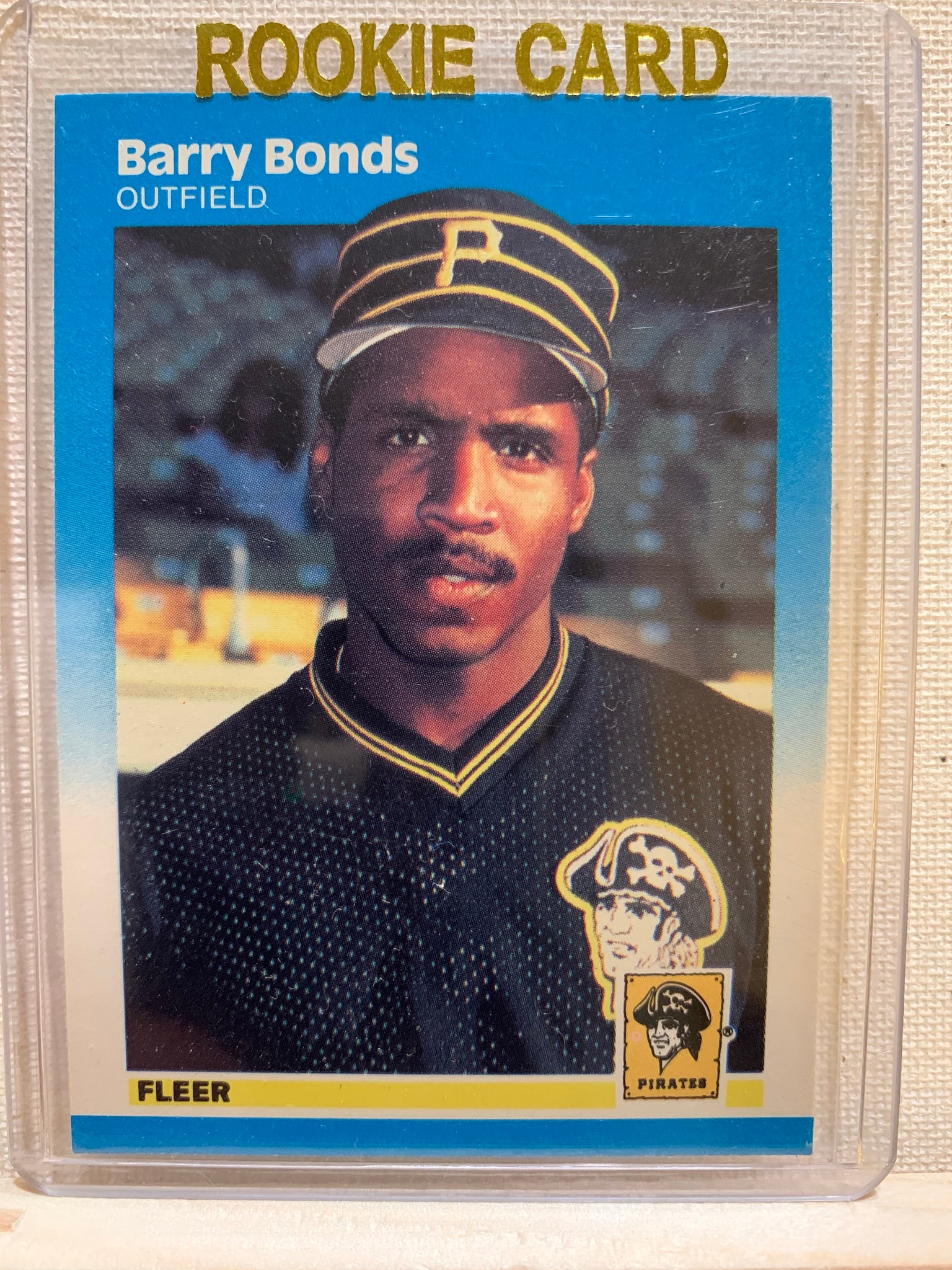 1987-88 FLEER BASEBALL #604 - BARRY BONDS ROOKIE CARD RAW