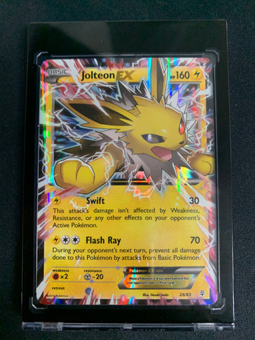 2016 POKEMON XY GENERATIONS - JOLTEON EX ULTRA RARE HOLO #28/83 - NM