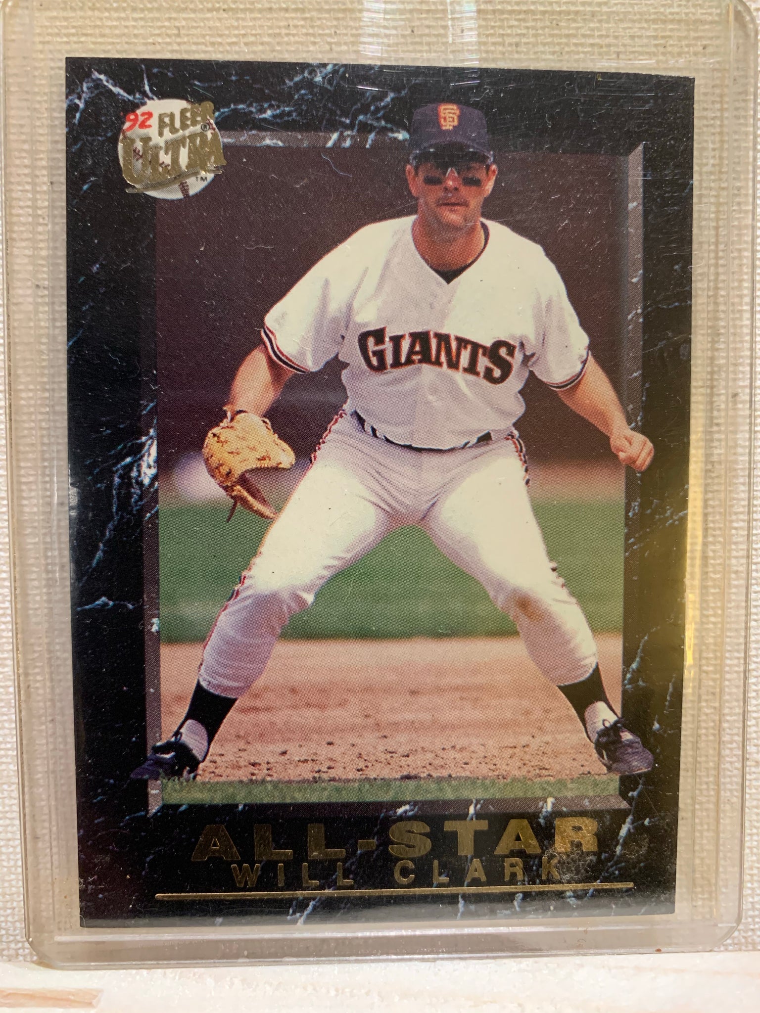 1992-93 FLEER ULTRA BASEBALL #11 OF 20 - WILL CLARK ALL-STAR CARD RAW