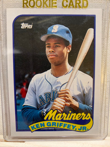 1989-90 TOPPS TRADED BASEBALL #41T - KEN GRIFFEY JR ROOKIE CARD RAW