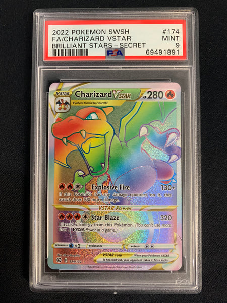 2022 POKEMON SW & SH BRILLIANT STARS CHARIZARD VSTAR FULL ART