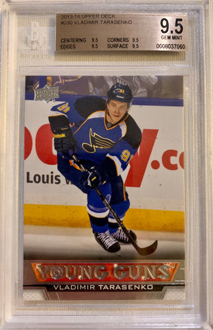 2013-14 UPPER DECK HOCKEY #230 ST.LOUIS BLUES - VLADIMIR TARASENKO ROOKIE CARD GRADED BGS 9.5 GEM MINT