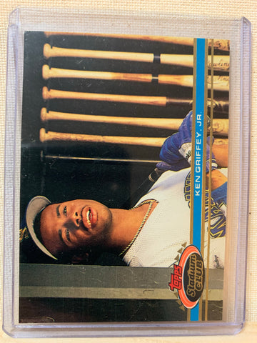 1991-92 TOPPS STADIUM CLUB BASEBALL #270 - KEN GRIFFEY JR CARD RAW