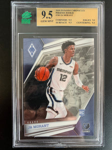 2019-20 PANINI CHRONICLES BASKETBALL #580 MEMPHIS GRIZZLIES - JA MORANT PHOENIX ROOKIE CARD GRADED MNT 9.5 GEM MINT