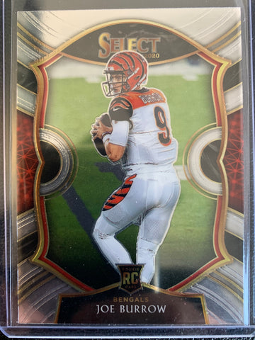 2020 PANINI SELECT FOOTBALL #46 CINCINNATI BENGALS - JOE BURROW ROOKIE CARD CONCOURSE LEVEL