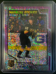 2020-21 UD O-PEE-CHEE PLATINUM HOCKEY #176 VEGAS GOLDEN KNIGHTS - DYLAN COGHLAN MARQUEE ROOKIES VIOLET PIXELS PARALLEL NUMBERED 358/399