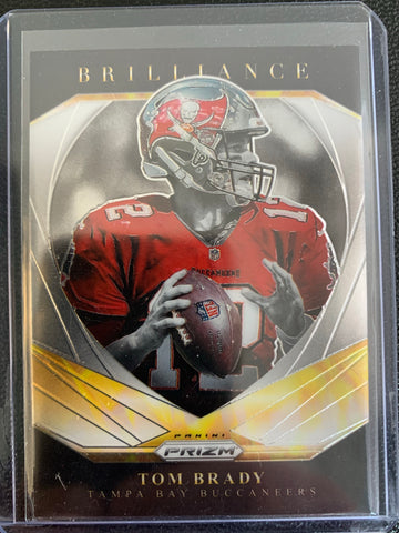 2020 PANINI PRIZM FOOTBALL #7 TAMPA BAY BUCCANEERS - TOM BRADY BRILLIANCE INSERT CARD