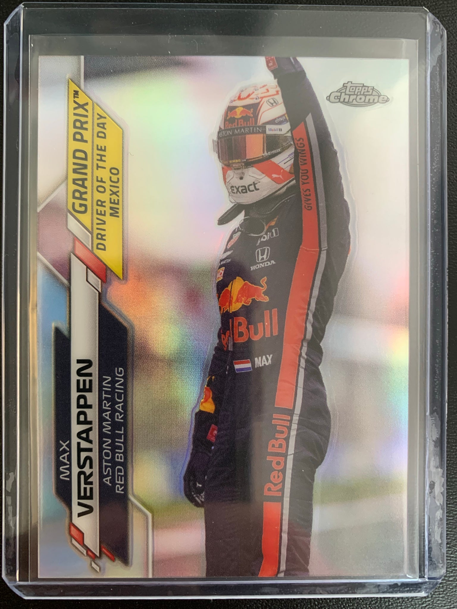 2020 TOPPS CHROME FORMULA 1 RACING #171 - MAX VERSTAPPEN DRIVER OF THE DAY REFRACTOR