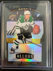 2020-21 UPPER DECK ALLURE HOCKEY #82 DALLAS STARS - JASON ROBERTSON SP BLACK RAINBOW ROOKIE CARD