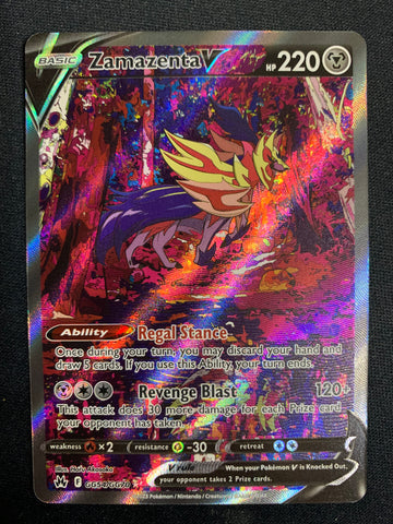 2023 POKEMON SWSH CROWN ZENITH GALARIAN GALLERY ZAMAZENTA V ULTRA RARE ALT ART GG54 - PACK FRESH!