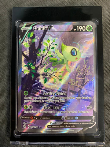 2021 POKEMON SW&SH FUSION STRIKE CELEBI V ALTERNATE ART 245/264 - PACK FRESH!