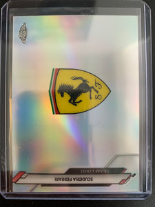 2020 TOPPS CHROME FORMULA 1 RACING #113 - FERRARI TEAM LOGO REFRACTOR