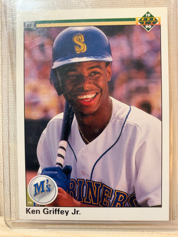 1990-91 UPPER DECK BASEBALL #156 - KEN GRIFFEY JR CARD RAW