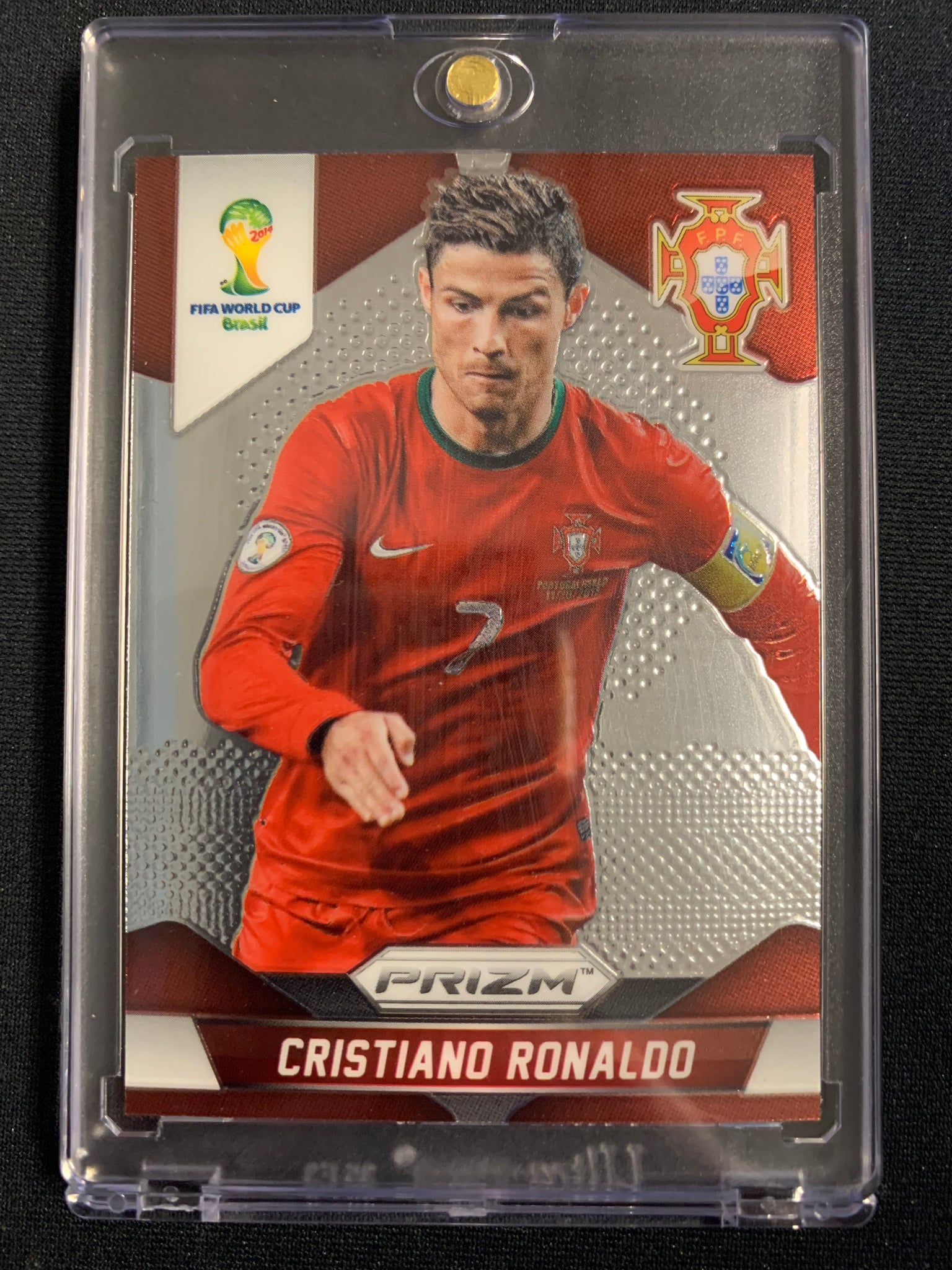 2014 FIFA WORLD CUP PANINI PRIZM SOCCER #161 CRISTIANO RONALDO PRIZM BASE