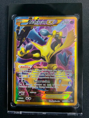 2016 POKEMON FATES COLLIDE - ALAKAZAM EX FULL ART SECRET RARE 125/124 - MINT