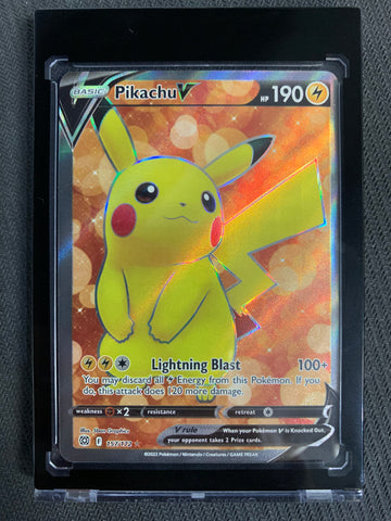 Copy of POKEMON SW & SH BRILLIANT STARS PIKACHU V FULL ART ULTRA RARE - 157/172 - PACK FRESH CONDITION