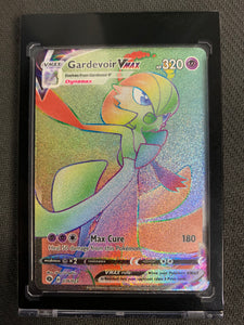 2020 POKEMON CHAMPION'S PATH GARDEVOIR VMAX RAINBOW SECRET RARE 076/073 - MINT