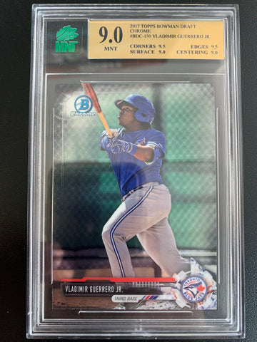 2017 BOWMAN CHROME BASEBALL #BDC-150 TORONTO BLUE JAYS - VLADIMIR GUERRERO BOWMAN CHROME DRAFT CARD GRADED MNT 9.0 MINT