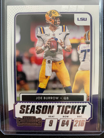 2021 PANINI CONTENDERS FOOTBALL #18 CINCINNATI BENGALS - JOE BURROW TICKET