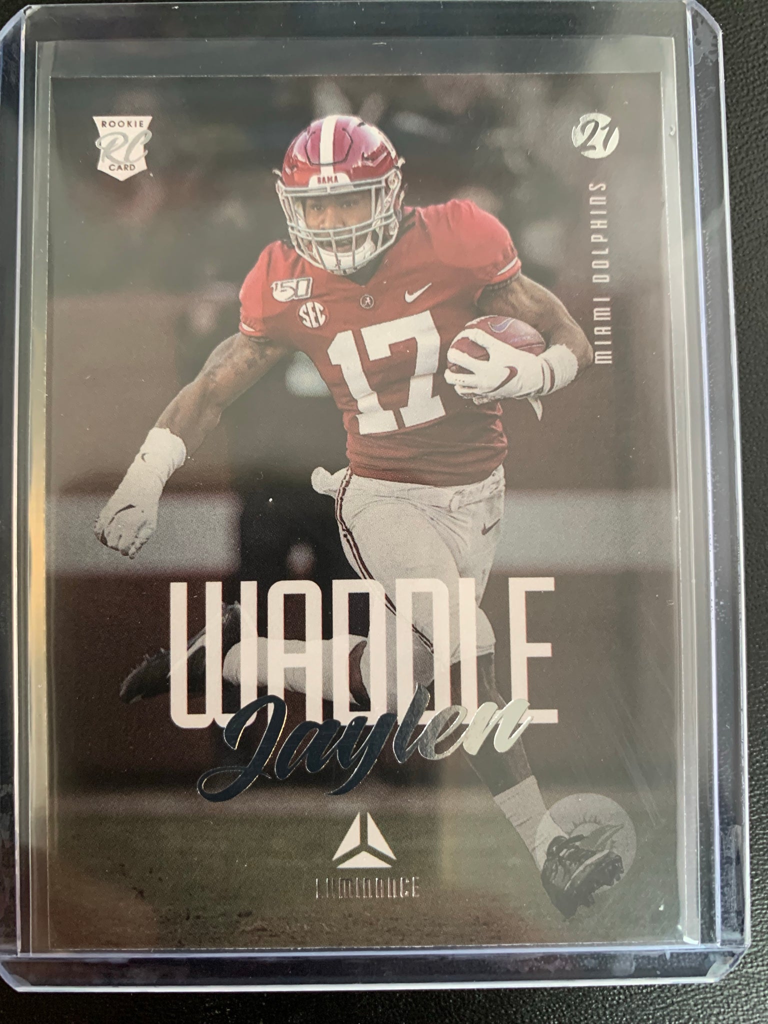 2021 PANINI LUMINANCE FOOTBALL #175 MIAMI DOLPHINS - JALEN WADDLE ROOKIE CARD