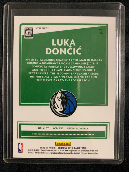 PANINI DONRUSS OPTIC / HOOPS PREMIUM STOCK NBA BASKETBALL DALLAS MAVERICKS - LUKA DONCIC -  2 CARD LOT