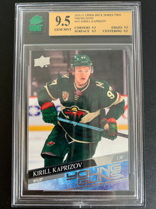 2020-21 UPPER DECK HOCKEY #451 MINNESOTA WILD - KIRILL KAPRIZOV YOUNG GUNS ROOKIE GRADED MNT 9.5 GEM MINT