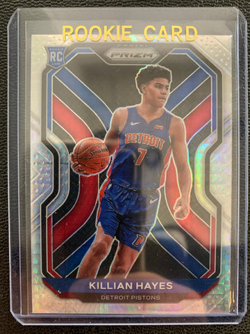 2020-2021 PANINI PRIZM NBA BASKETBALL #270 DETROIT PISTONS - KILLIAN HAYES HYPER PRIZM ROOKIE CARD