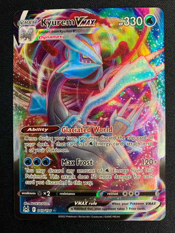 2022 POKEMON LOST ORIGIN KYUREM VMAX ULTRA RARE #049/196 - PACK FRESH !