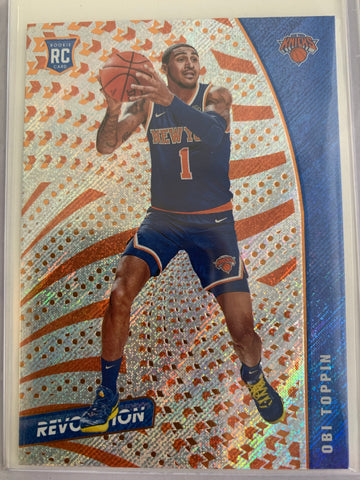 2020-2021 PANINI REVOLUTION NBA BASKETBALL #110 NEW YORK KNICKS - OBI TOPPIN REVOLUTION ROOKIE CARD