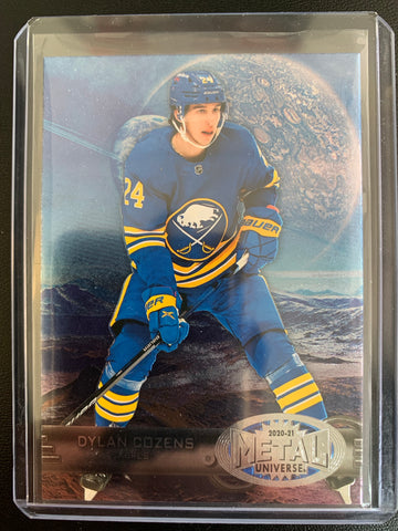 2020-21 UD SKYBOX METAL UNIVERSE HOCKEY #R-46 BUFFALO SABRES - DYLAN COZENS RETRO INSERT ROOKIE CARD